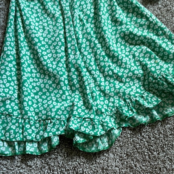 Green Ruffled Romper - Picture 2 of 5